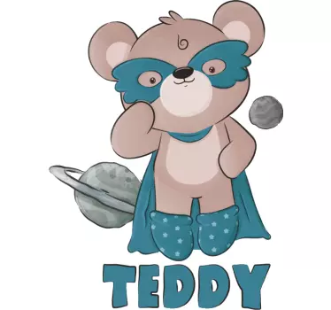 Personalizowana koszulka Niedźwiedź bohater - TenStickers