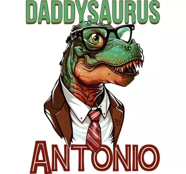 Koszulka na dzień ojca Tatuś saurus - TenStickers