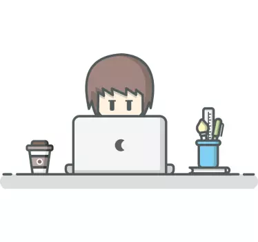 Koszulka Pracownik laptopa - TenStickers
