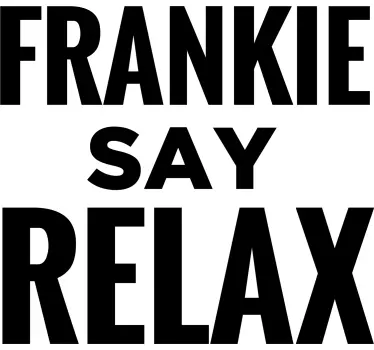 Koszulka z imieniem say relax - TenStickers