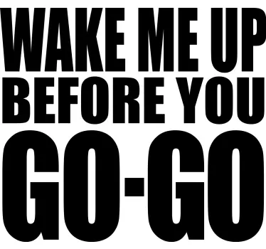 Koszulka wake me up - TenStickers