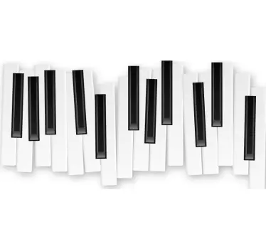 T-shirt klawiatura pianina - TenStickers