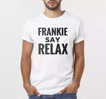 Koszulka z imieniem say relax - TenStickers