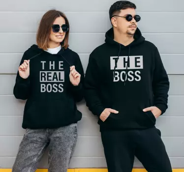 Bluza dla pary boss i real boss - TenStickers