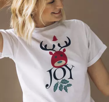 Bluza z radosnym wzorem renifera - TenStickers
