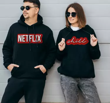 Bluza dla par net i Chill - TenStickers