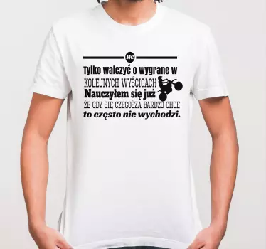 Koszulka Cytat żużlowy - TenStickers