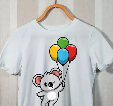 Koszulka dla dzieci Szara koala z balonem - TenStickers