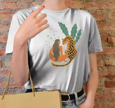 Koszulka dla mamy i córki moment z kotem - TenStickers