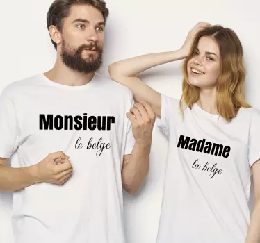 Koszulka dla mamy i córki monsieur madame duo - TenStickers