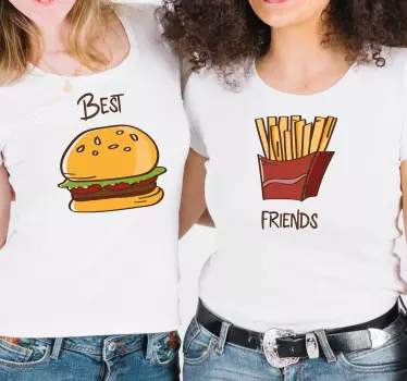 Koszulka dla mamy i córki najlepsza przyjaźń burgerowa - TenStickers