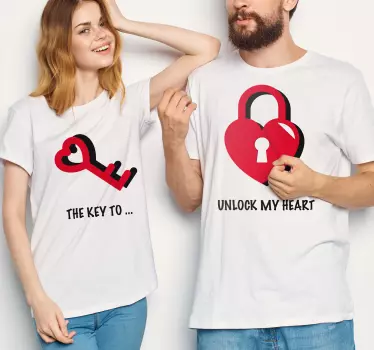 Koszulka dla mamy i córki otwórz moje serce - TenStickers