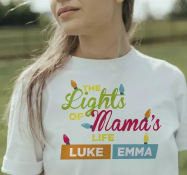 Koszulka dla mamy i córki Święto Świateł mamy - TenStickers