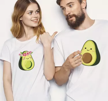 Koszulka dla mamy i córki szczęśliwe awokado - TenStickers