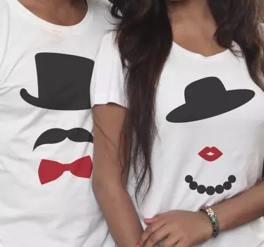 Koszulka dla mamy i córki w eleganckim stylu - TenStickers