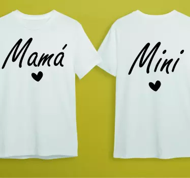 Koszulka dla mamy i córki w zestawie mini - TenStickers
