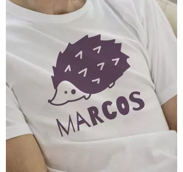 Koszulka dla mamy i córki z uroczym jeżem - TenStickers