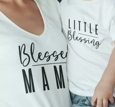 Koszulka dla mamy i córki związane w miłości - TenStickers