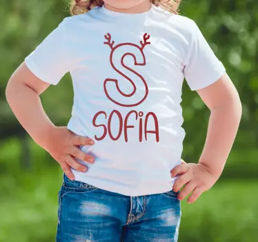 Koszulka dla niemowląt sofia z rogami - TenStickers