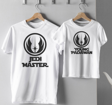 Koszulka dla taty i syna Mistrz jedi - TenStickers