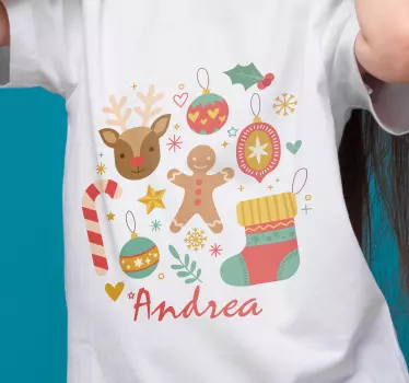 Koszulka dla taty i syna radosne świąteczne chwile - TenStickers