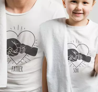 Koszulka dla taty i syna - więź ojca z synem - TenStickers