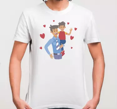 Koszulka dla taty i syna z serca do serca - TenStickers