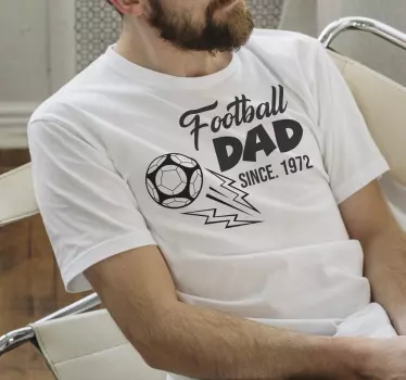 Koszulka dla taty Tata futbolu - TenStickers