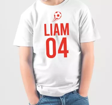 Koszulka dziecięca liam piłka nożna sport - TenStickers