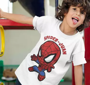 Koszulka dziecięca spider-man z imieniem - TenStickers
