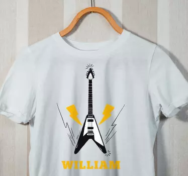 Koszulka gitara elektryczna na zamówienie - TenStickers