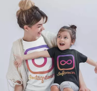 Koszulka Instagram i Influencer zestaw - TenStickers