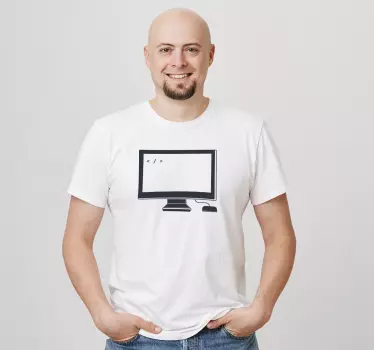 Koszulka Kod do laptopa - TenStickers