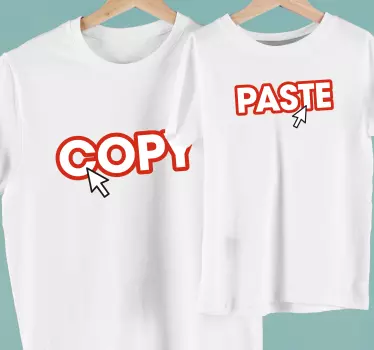 Koszulka koncept kopiuj-wklej - TenStickers