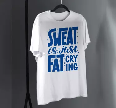 Koszulka motywacyjny fitness - TenStickers