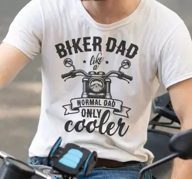 Koszulka na dzień ojca Tata rowerzysta - TenStickers