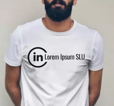 Koszulka niestandardowe konto linkedin - TenStickers
