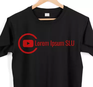 Koszulka odważny czarny element stylu - TenStickers