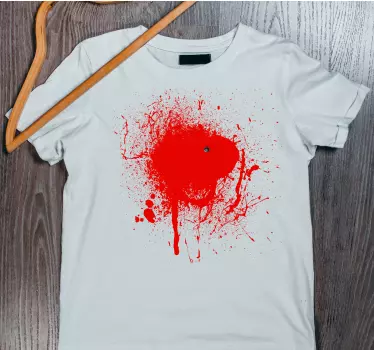 Koszulka śmiała czerwona plama - TenStickers
