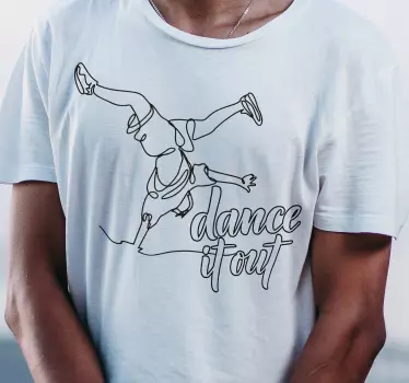 Koszulka tancerka hip hop - TenStickers