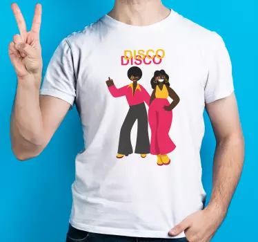 Koszulka w stylu retro disco - TenStickers