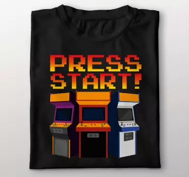 Koszulka z retro maszynami arcade - TenStickers