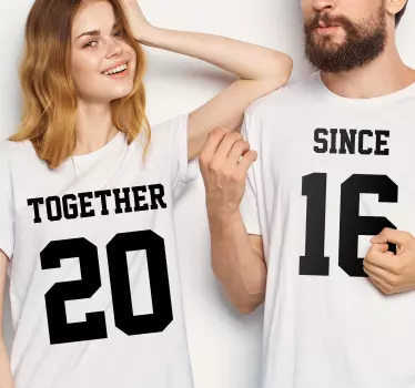 Koszulki dla par razem od 16 lat - TenStickers