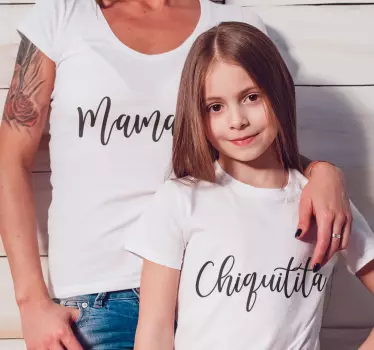 Mamacita and chiquitita koszulka dla mamy i córki - TenStickers