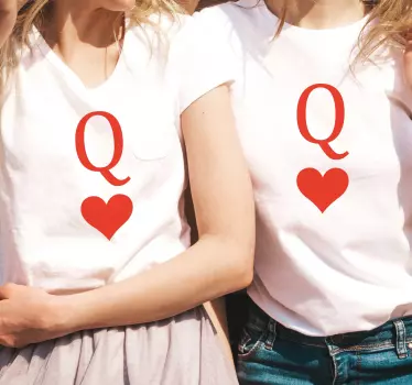Personalizowana koszulka przytulająca miłość - TenStickers