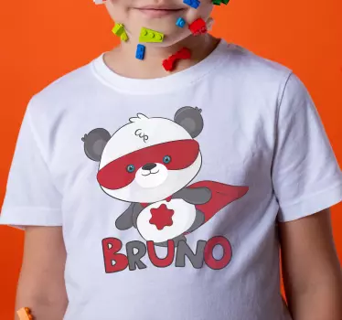 Personalizowana koszulka Superpanda - TenStickers