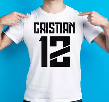Personalizowana koszulka w sportowym stylu - TenStickers