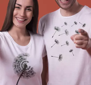 Prosta koszulka w dmuchawce dla dwojga - TenStickers