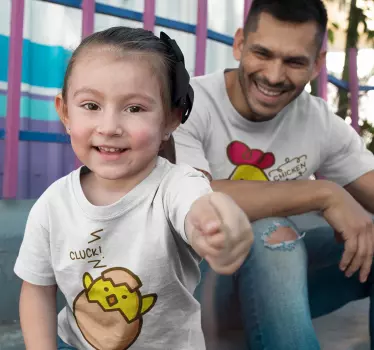 T-shirt dla dzieci i rodziców kurczak - TenStickers