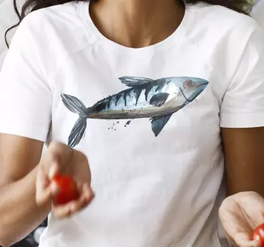 T-shirt-ryba-plywacjaca - TenStickers